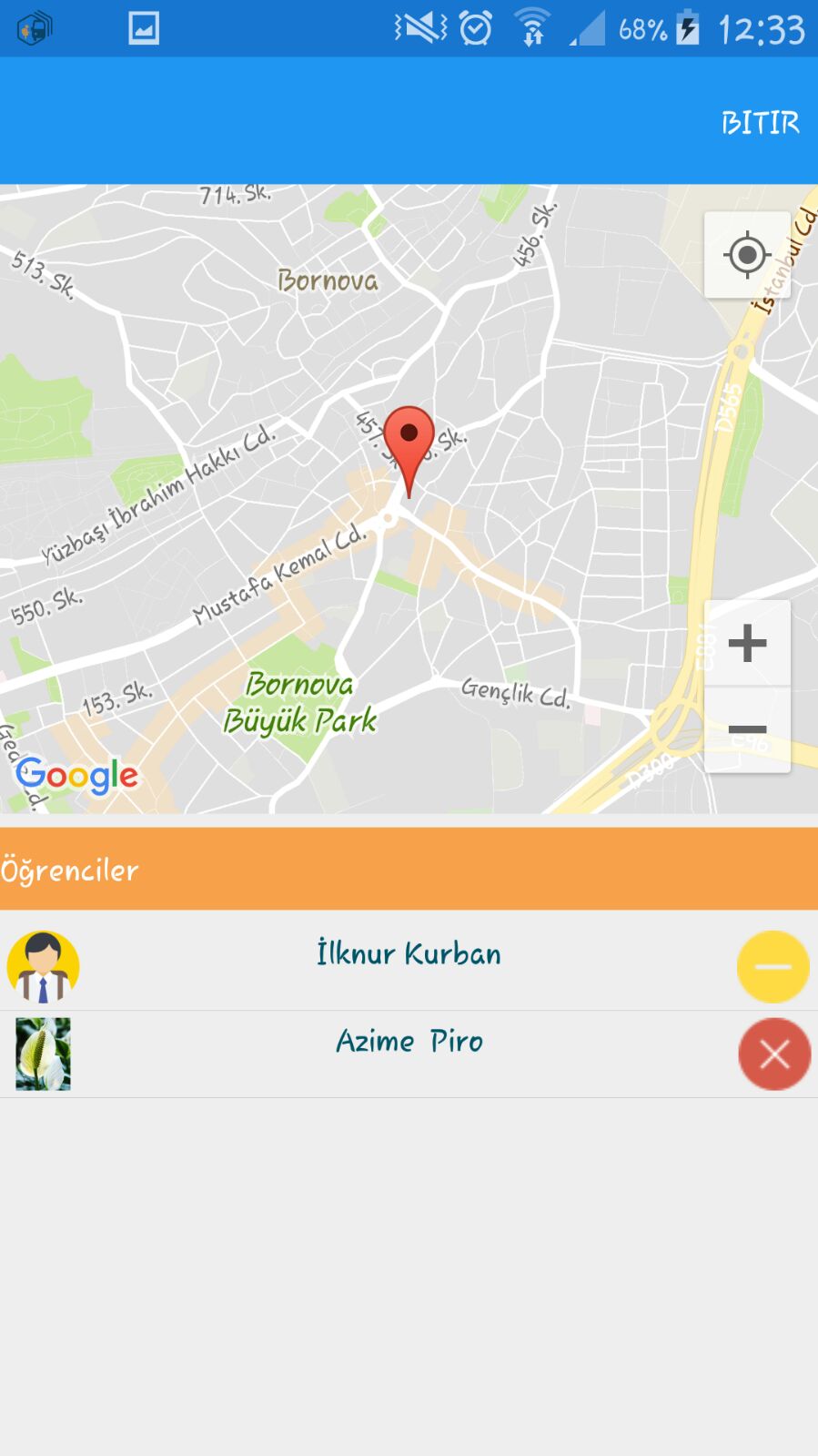 Servis Durum Takip Ekranı